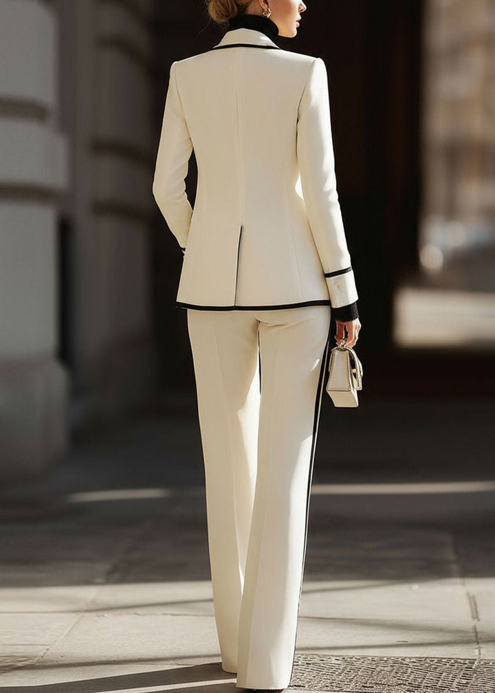 Damen Wintermantel Anzug elegant strukturiert (5)