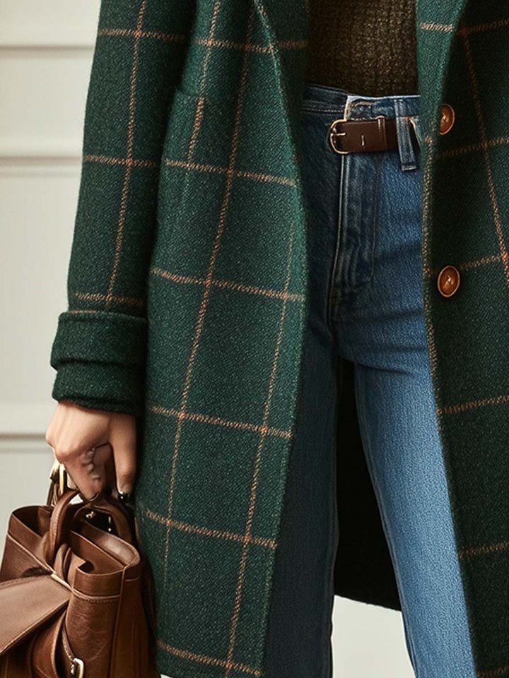 Damen Wintermantel aus Tweed im Retro-Stil (3)