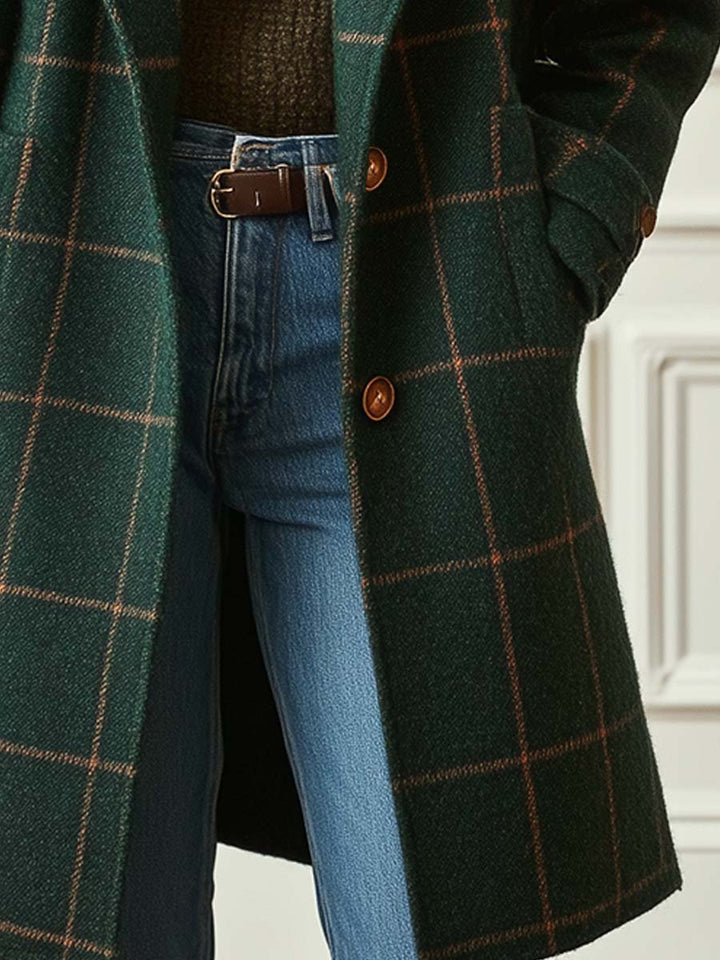 Damen Wintermantel aus Tweed im Retro-Stil (4)