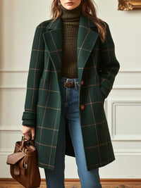 Greta | Damen Wintermantel aus Tweed im Retro-Stil