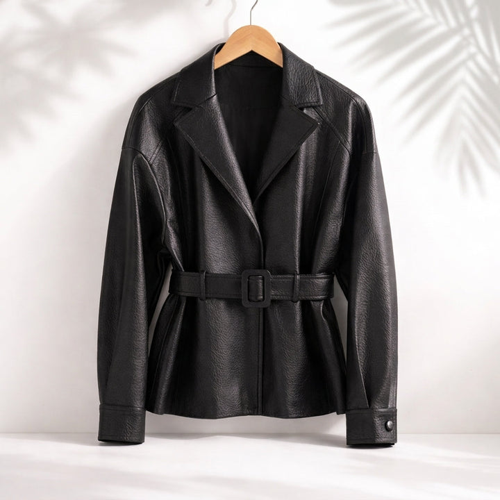 Damen Wintermantel elegant für Büro und Alltag in Schwarz