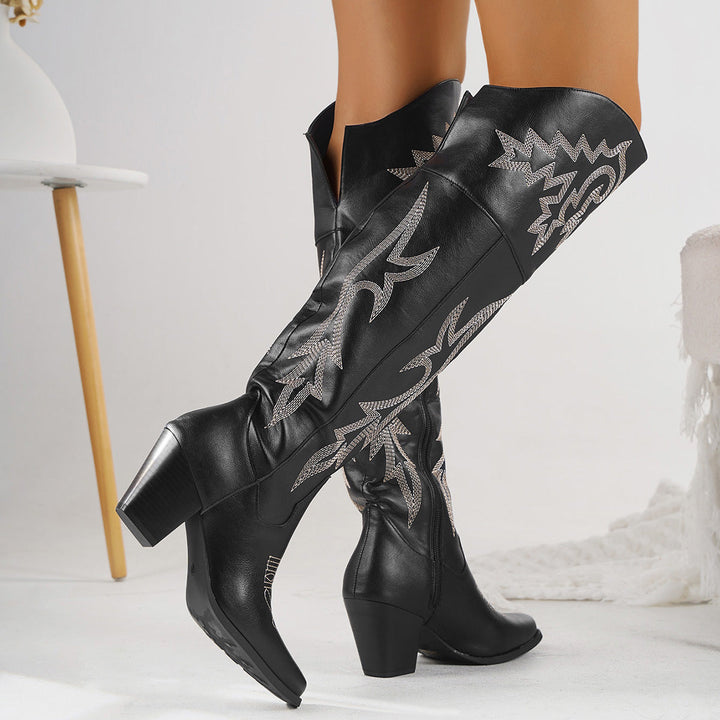 Damen Winterschuhe im klassischen Western-Stil (2)