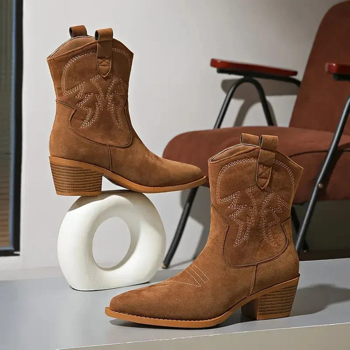 Damen Winterschuhe mit Blockabsatz (7)