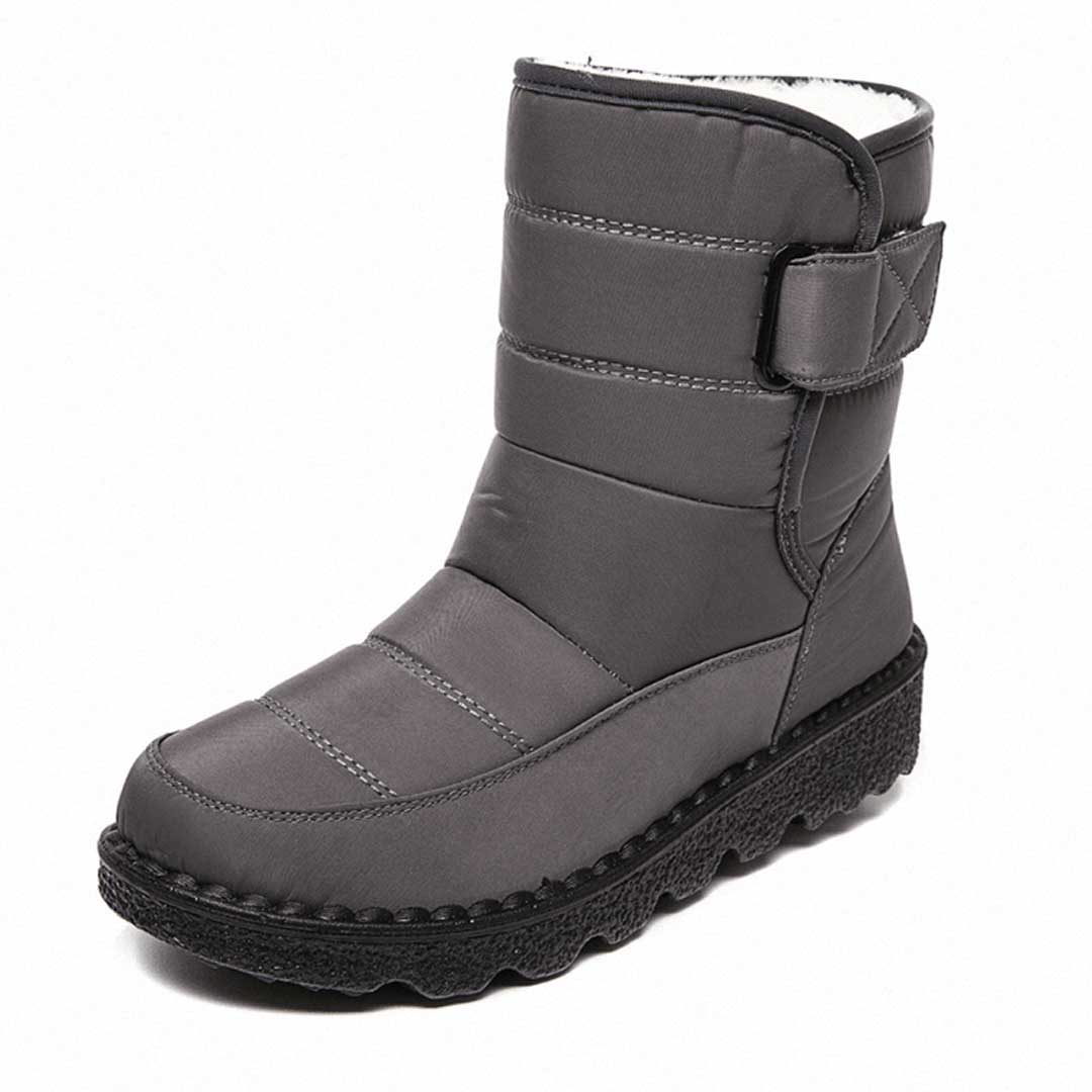 Damen Winterstiefel wasserdicht für Herbst in Grau