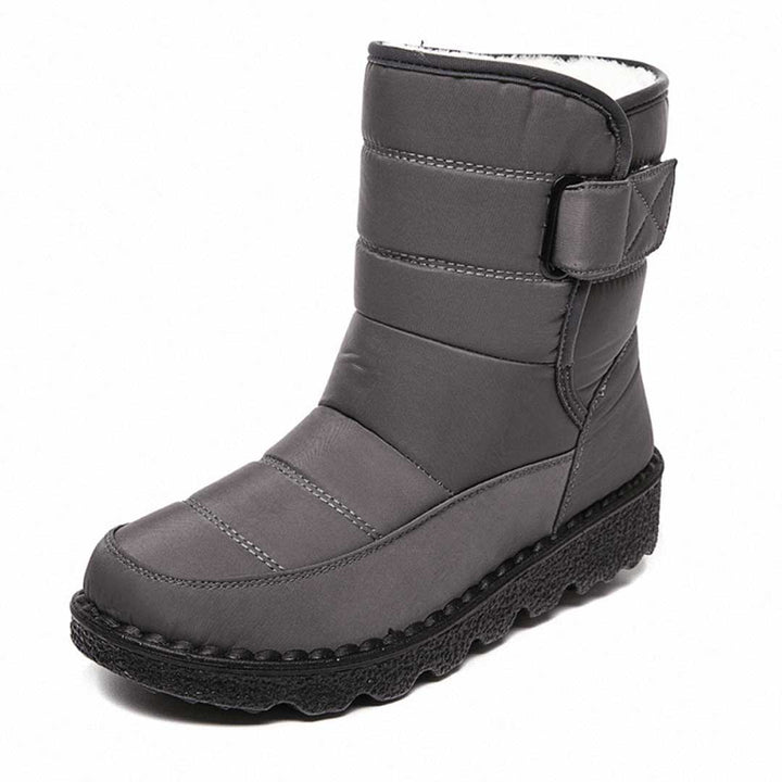 Damen Winterstiefel wasserdicht für Herbst in Grau