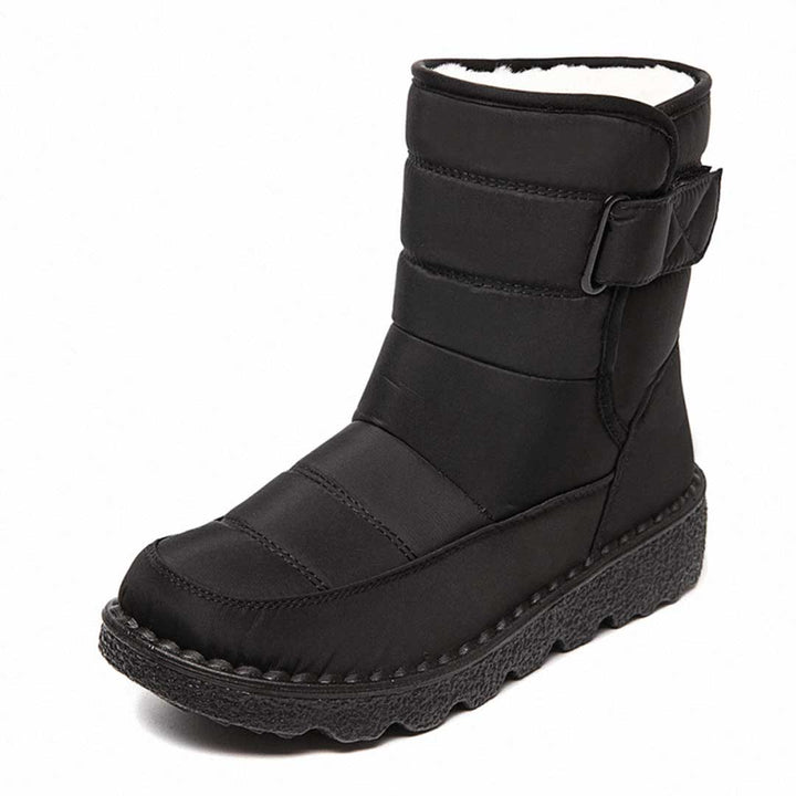 Damen Winterstiefel wasserdicht für Herbst in Schwarz