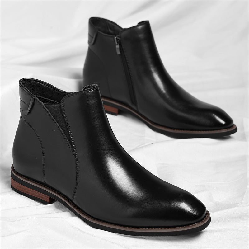 Damen Winterstiefeletten aus Kunstleder mit Reißverschluss (2)
