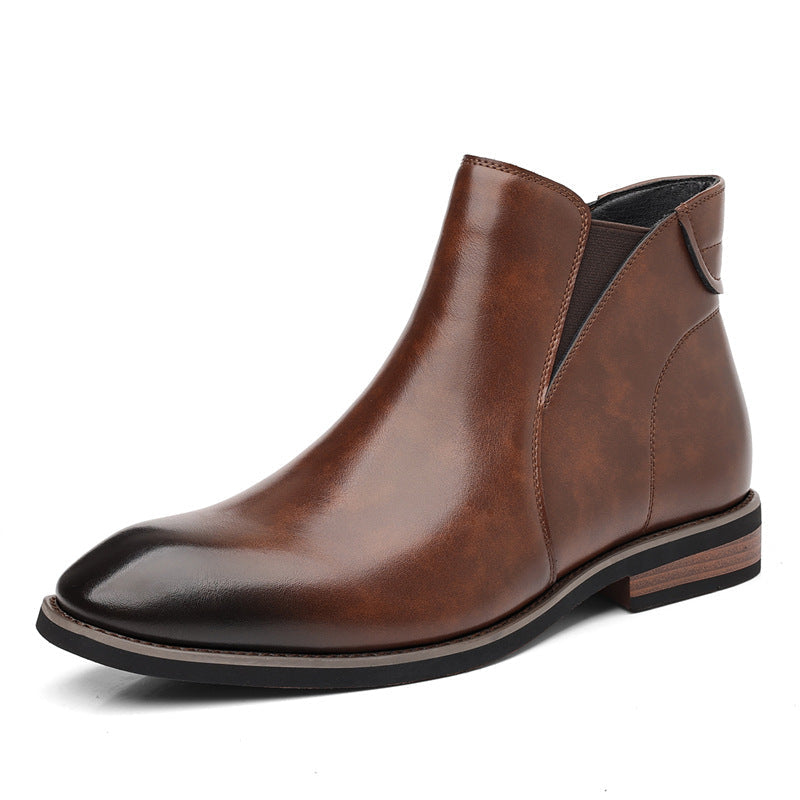 Damen Winterstiefeletten aus Kunstleder mit Reißverschluss (5)