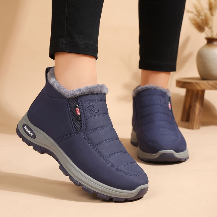 Damen Winterstiefeletten für warme, trockene Füße in Blau