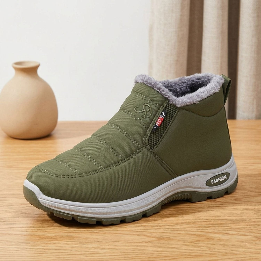 Damen Winterstiefeletten für warme, trockene Füße in Grün