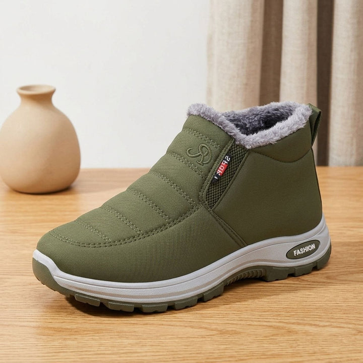 Damen Winterstiefeletten für warme, trockene Füße in Grün