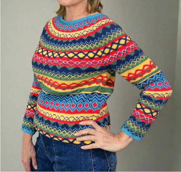 Damen Zeitloser Strick Pullover zum Layern in Gelb