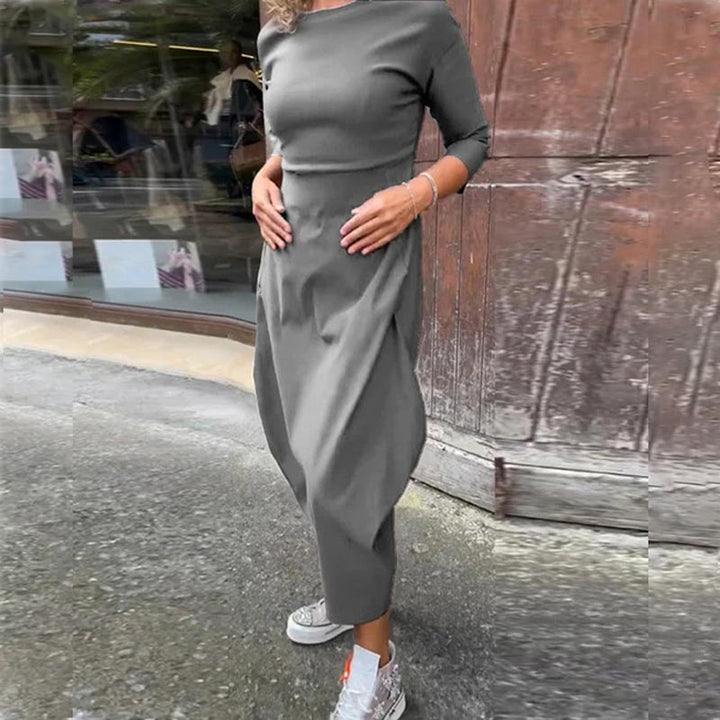 Damen Zeitloses Kleid für Hochzeitsgäste in Grau
