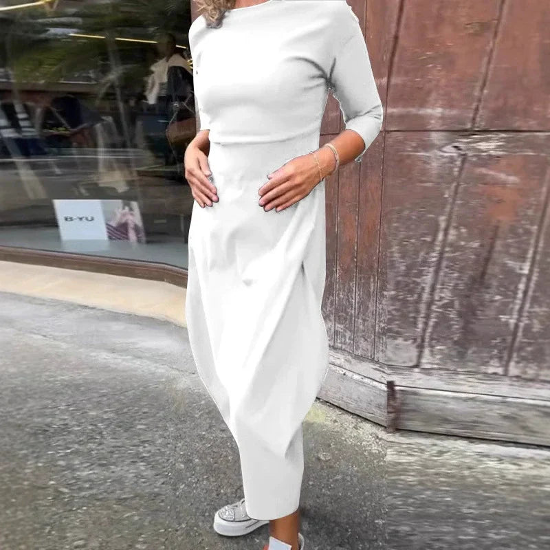 Damen Zeitloses Kleid für Hochzeitsgäste in Weiß
