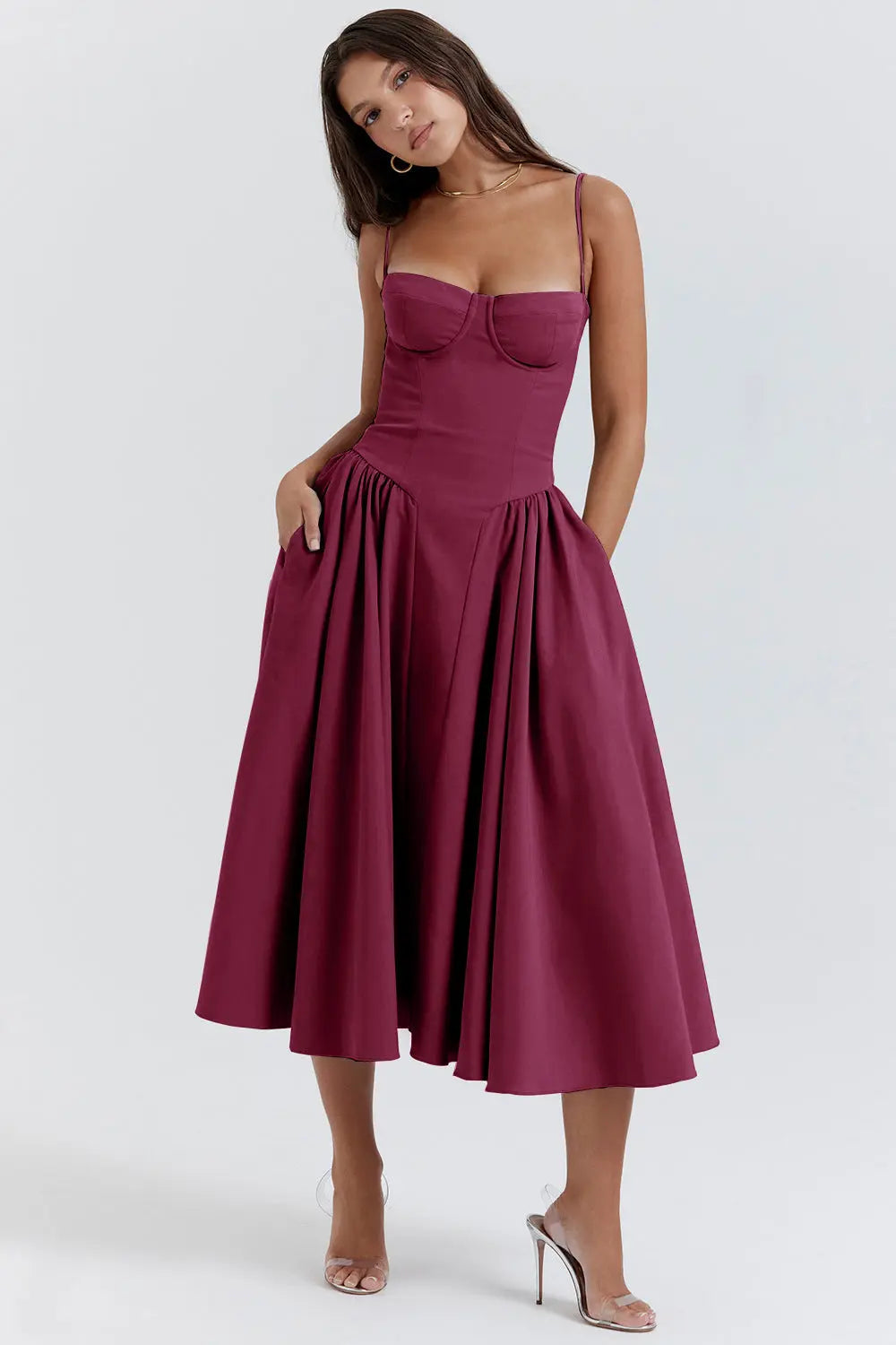 Aurelia Korsettkleid, elegantes Hochzeitsgast Kleid foto 4