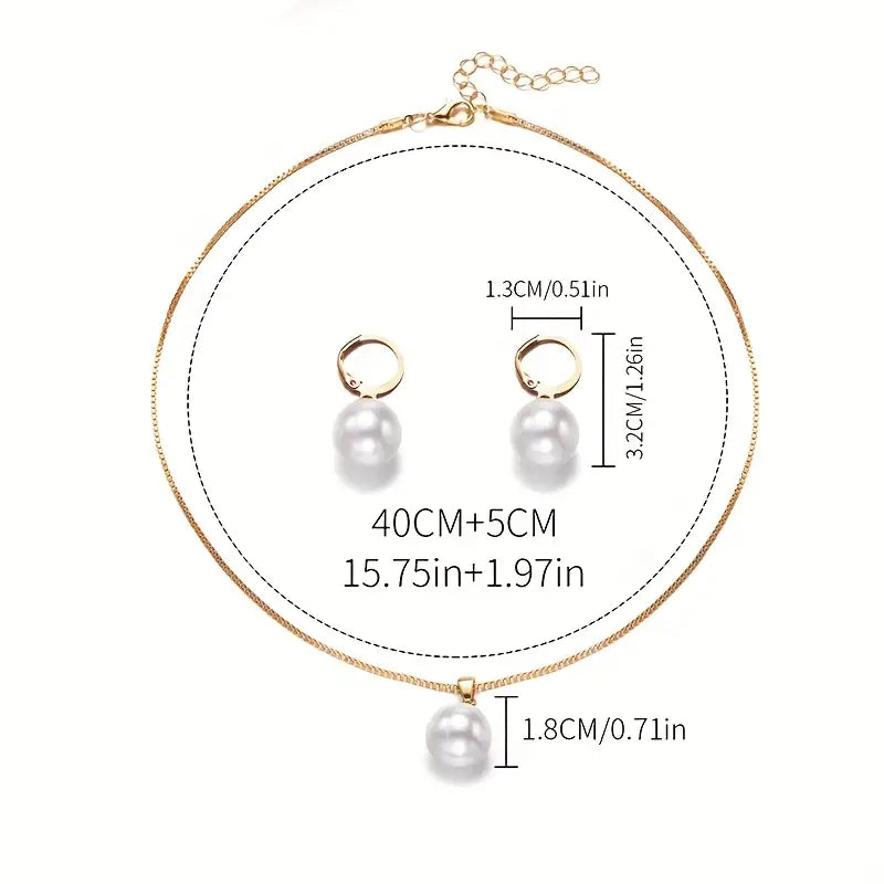 Goldfarbene Grace Schmuckset