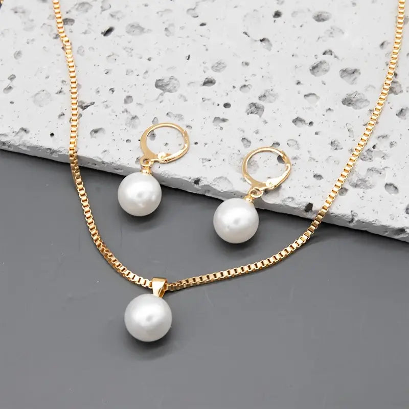 Goldfarbene Grace Schmuckset