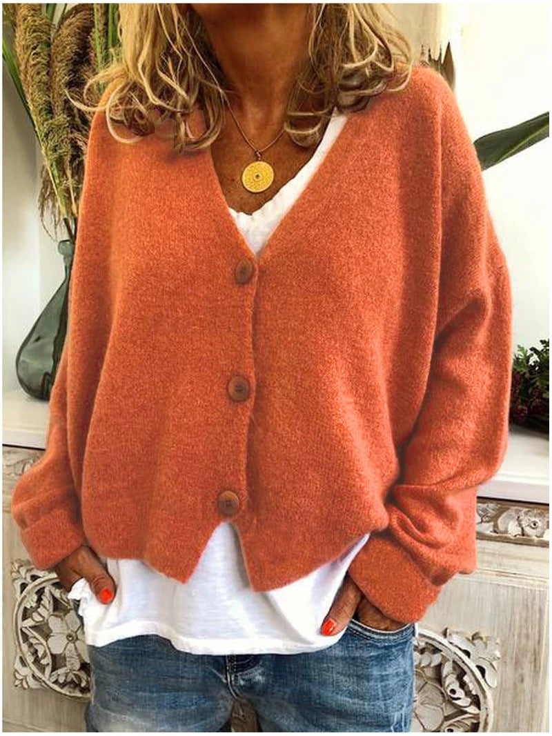 Elegante Cardigan in Orange