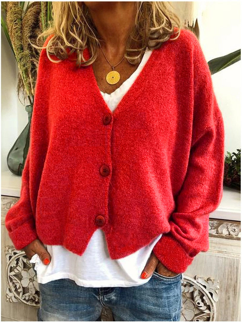Elegante Cardigan in Rot
