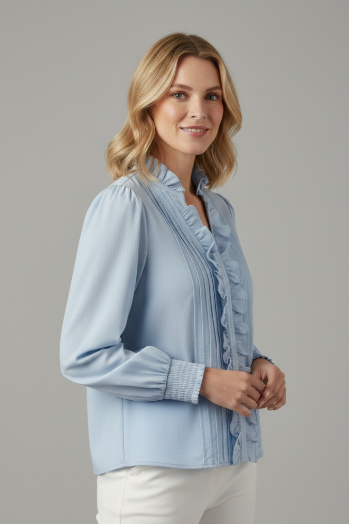 Elegante Damen Bluse mit feinen Rüschendetails (4)