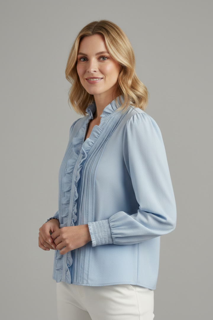 Elegante Damen Bluse mit feinen Rüschendetails (5)