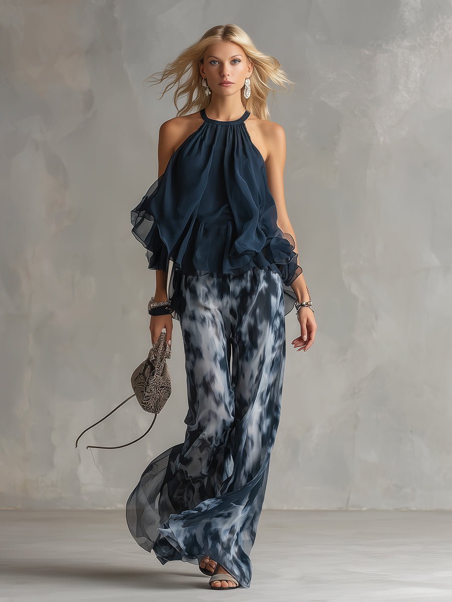 Elegante Damen Bluse mit Rüschen im Set (2)