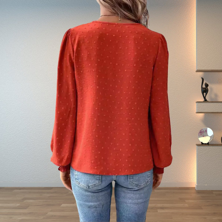 Elegante Damen Bluse mit Spitze im Vintage-Stil (2)