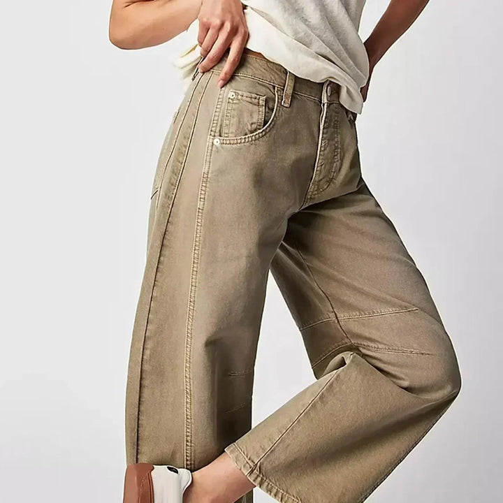 Elegante Damen Jeans mit weitem Schnitt (2)