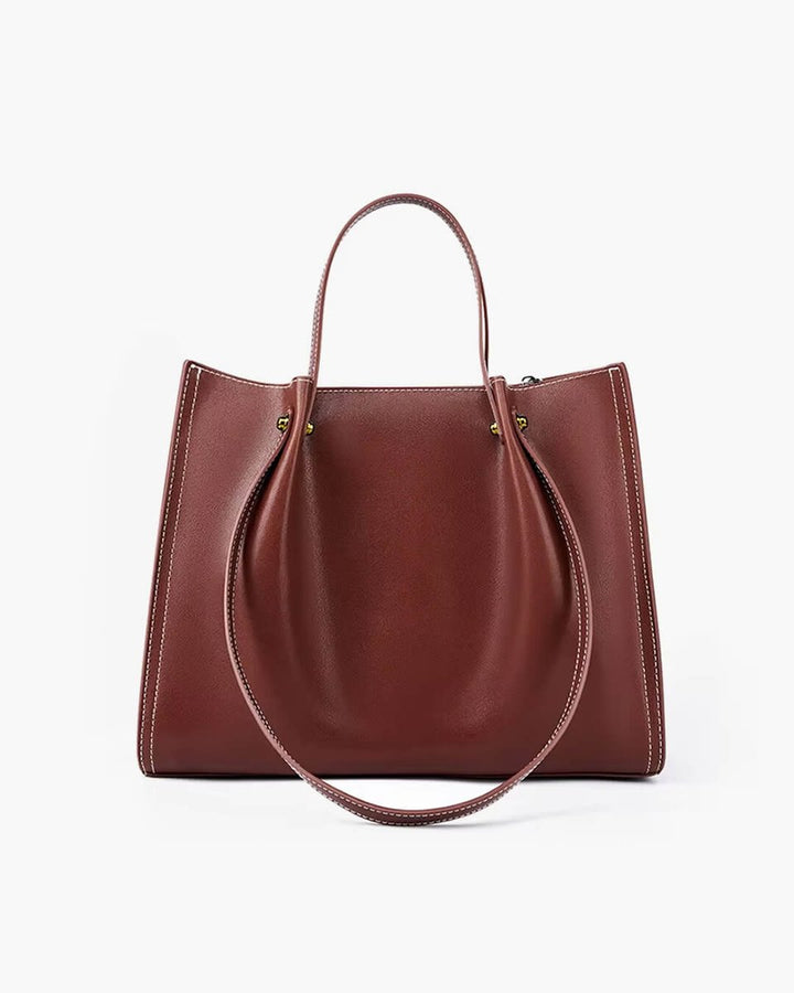 Elegante Damen Laptoptasche aus Veganleder in Braun