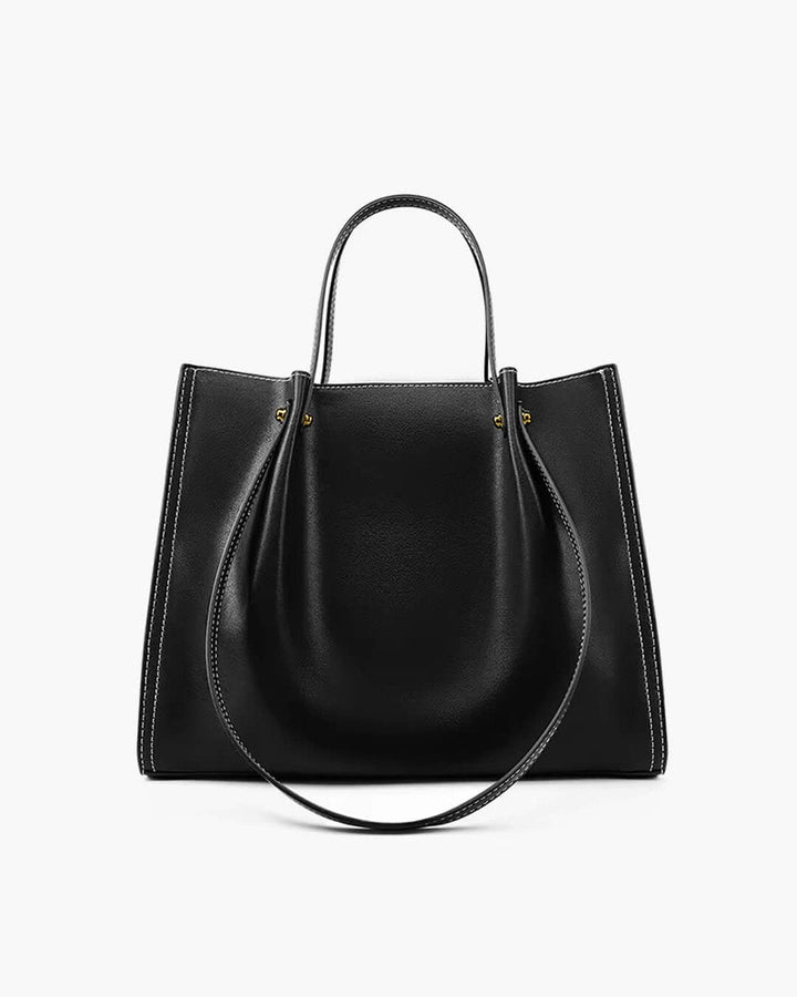Elegante Damen Laptoptasche aus Veganleder in Schwarz