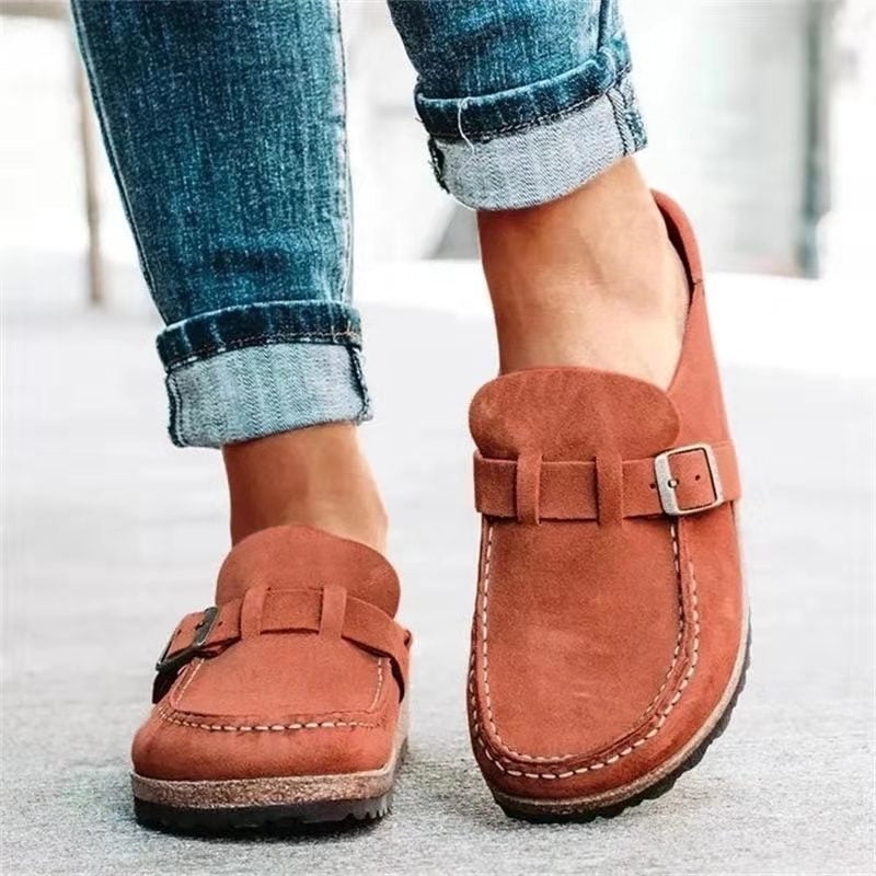 Elegante Damen Loafer für Frühling in Orange