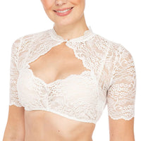 Laura | Elegante Damen Spitzen-Dirndlbluse für Oktoberfest