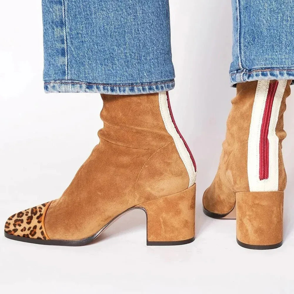 Elegante Damen Stiefeletten für jeden Tag in Braun