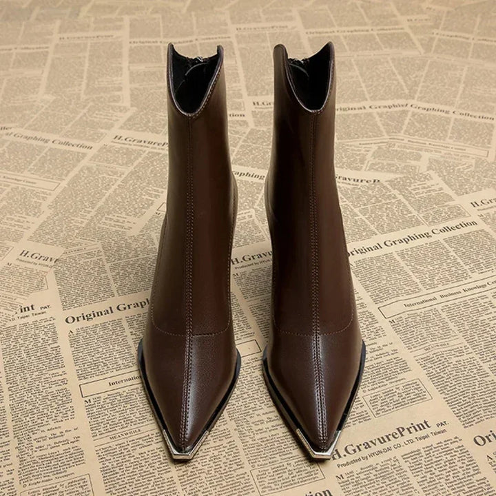 Elegante Damen Stiefeletten im klassischen Stil (6)