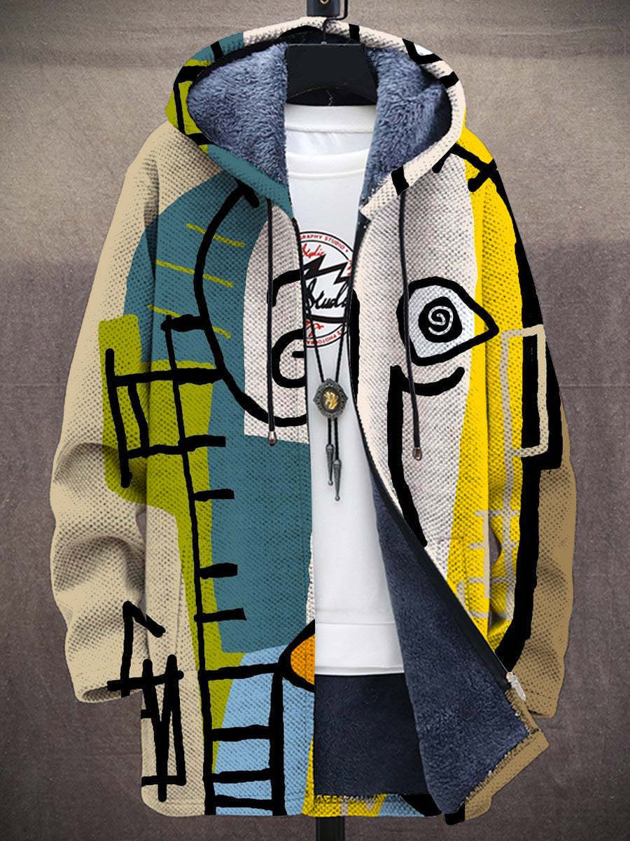 Elegante Damen Strickjacke im Künstlerischen Stil in Mehrfarbig
