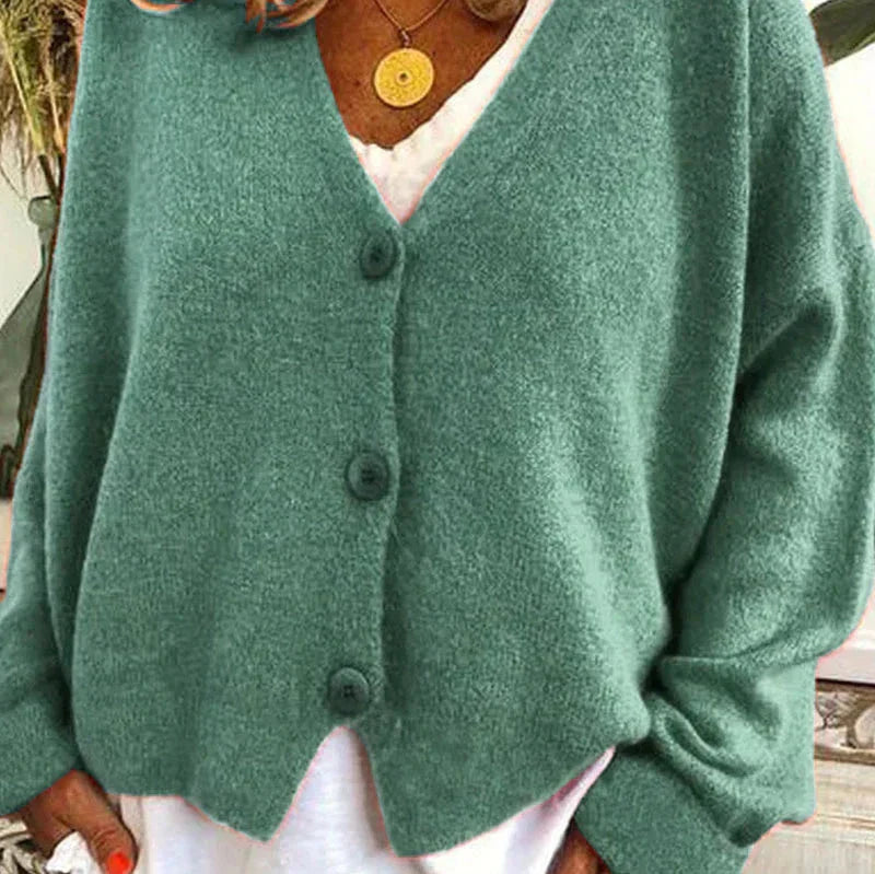 Elegante Damen Strickweste für Alltag in Grün