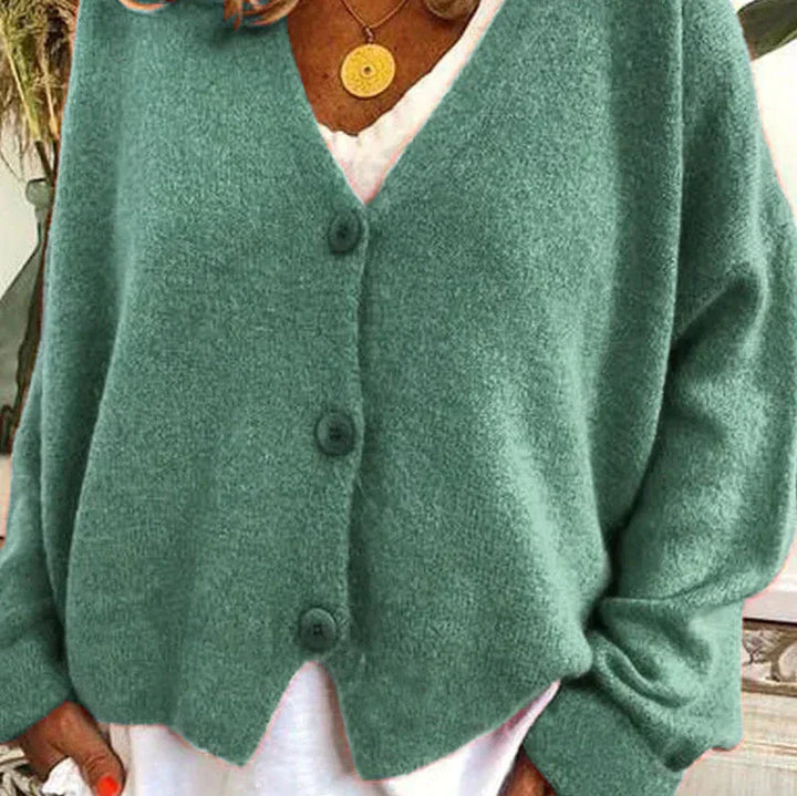 Elegante Damen Strickweste für Alltag in Grün