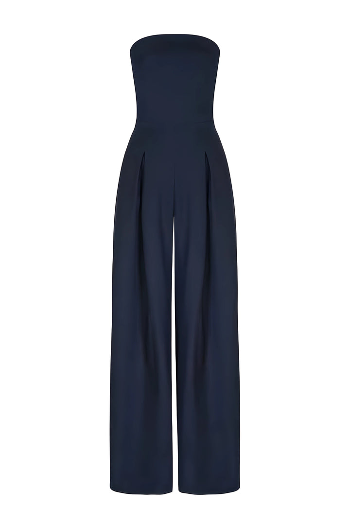 Elegante Damen Trägerloses Jumpsuit Set (2)