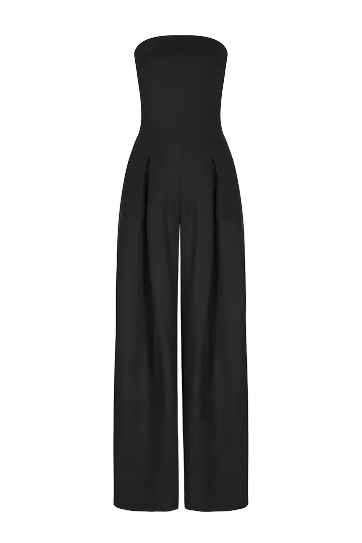 Elegante Damen Trägerloses Jumpsuit Set (5)