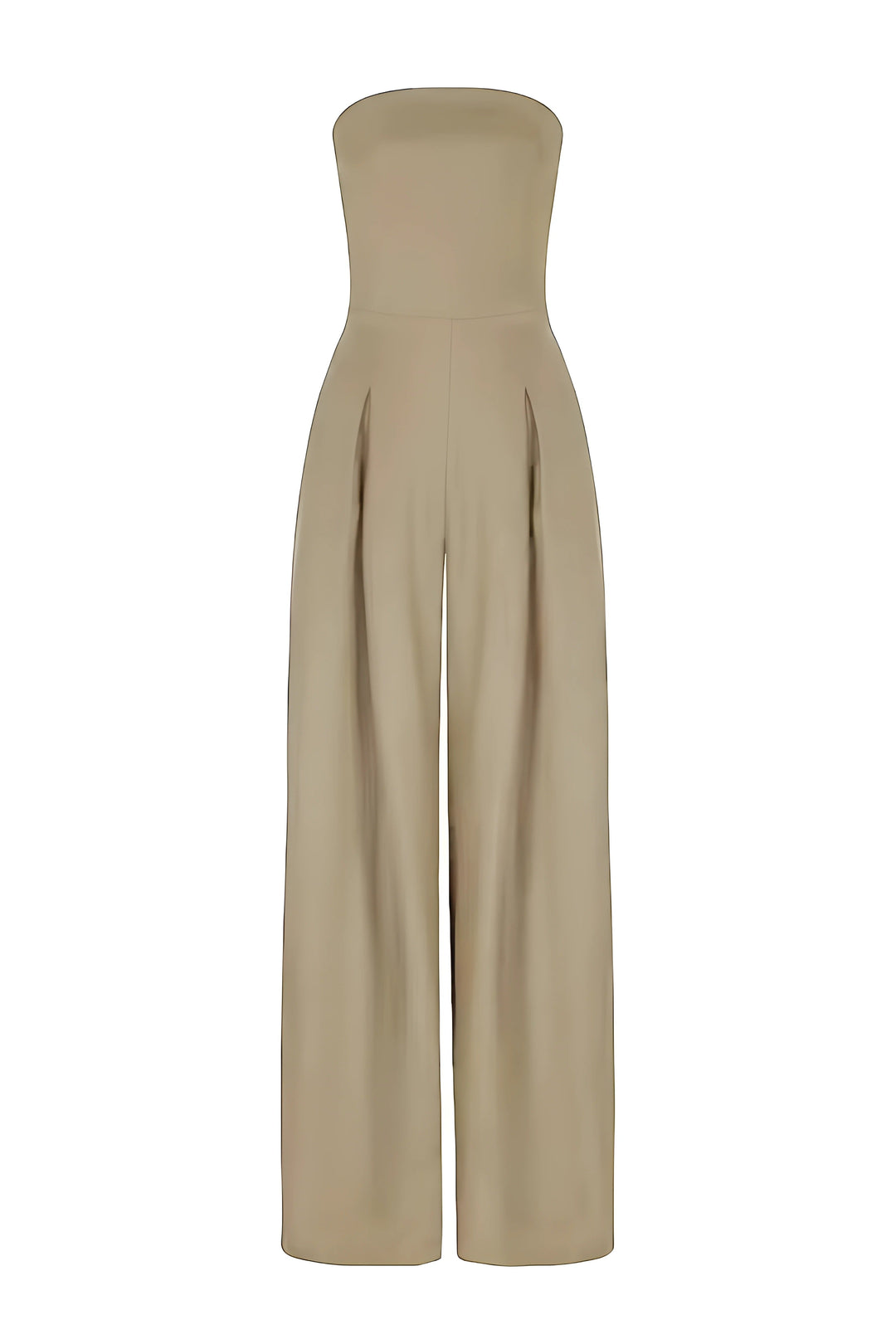Elegante Damen Trägerloses Jumpsuit Set (6)