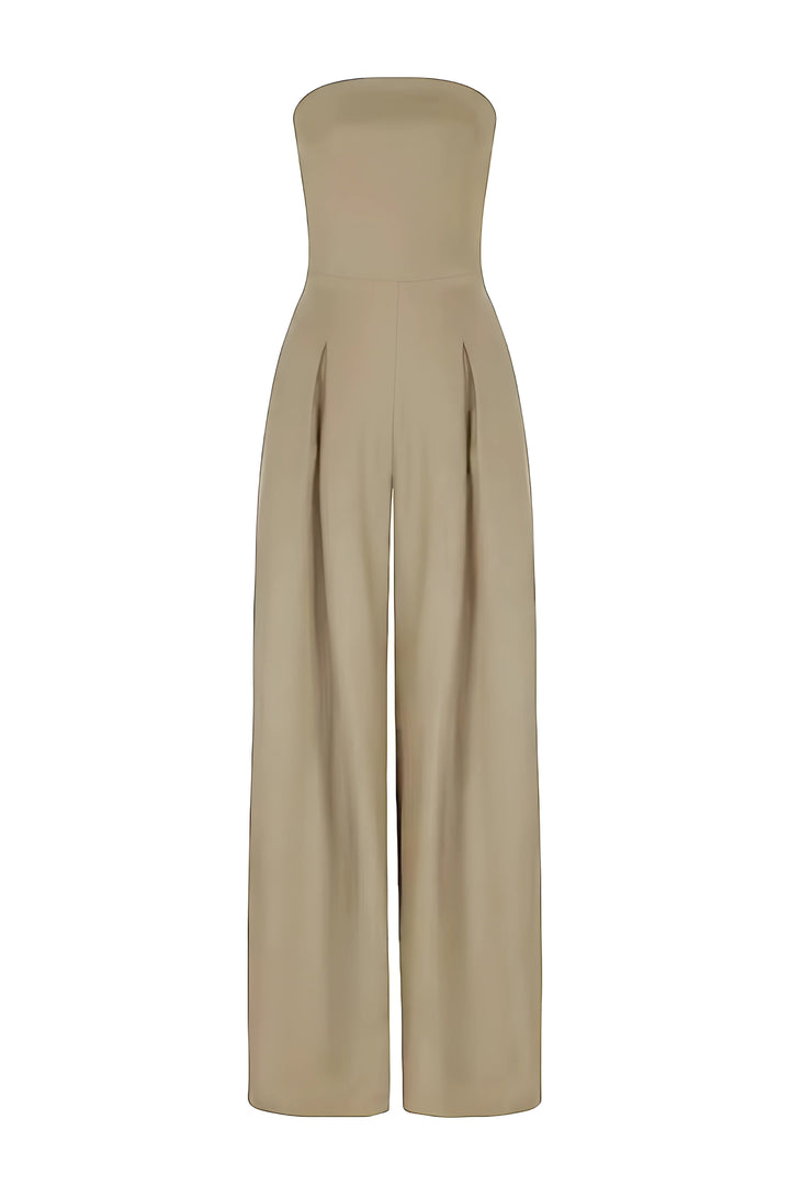 Elegante Damen Trägerloses Jumpsuit Set (6)