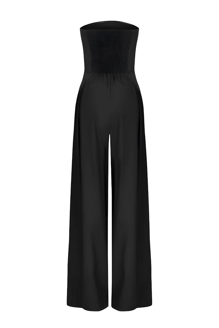 Elegante Damen Trägerloses Jumpsuit Set (8)