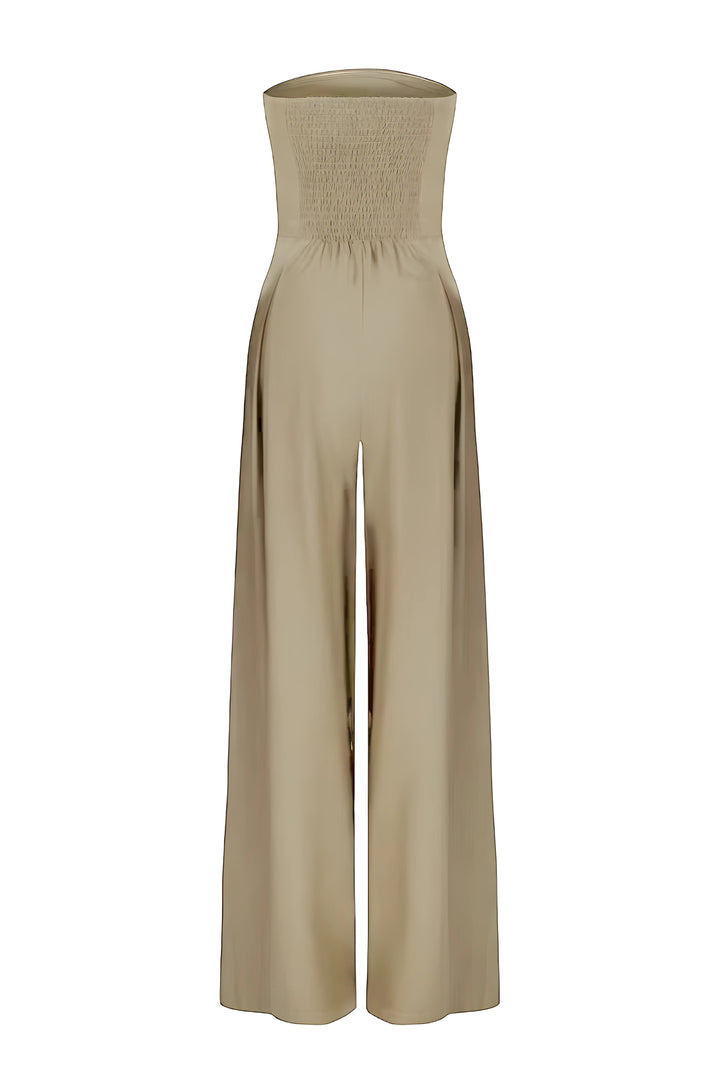 Elegante Damen Trägerloses Jumpsuit Set (9)