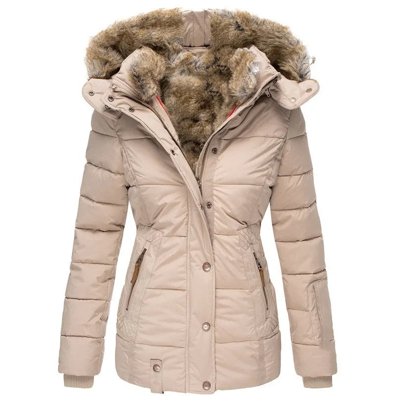Elegante Damen Übergangsjacke für Herbst in Beige