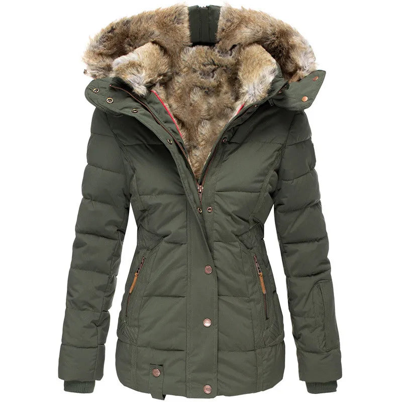 Elegante Damen Übergangsjacke für Herbst in Grün