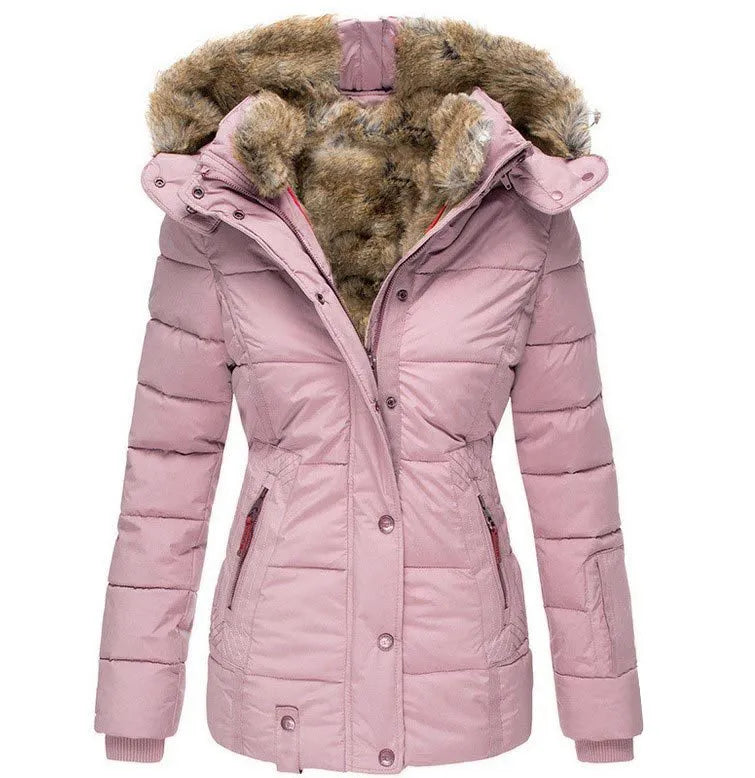 Elegante Damen Übergangsjacke für Herbst in Rosa