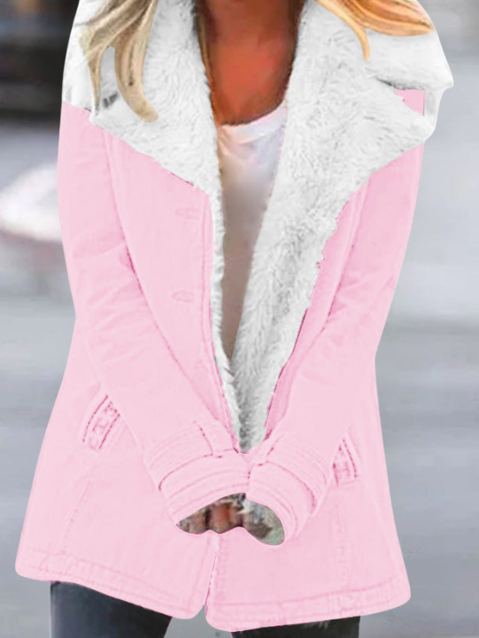 Elegante Damen Winterjacke für den Herbst in Rosa