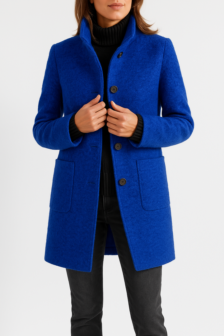 Elegante Damenjacke für Herbsttage in Blau