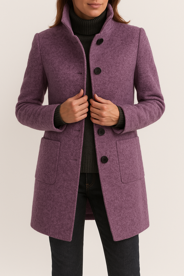 Elegante Damenjacke für Herbsttage in Lila