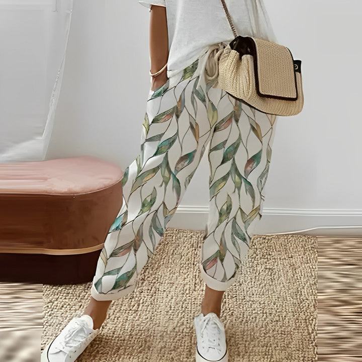 Elegante Damensommerhose mit zeitlosem Stil in Hellgrün